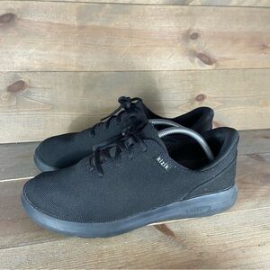 kizik madrid eco knit mens size 10 wide shoes black comfort walking sneakers